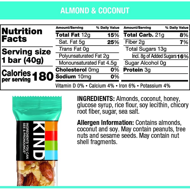 KIND Almond & Coconut, 8.4 Oz (Pack Of 6)