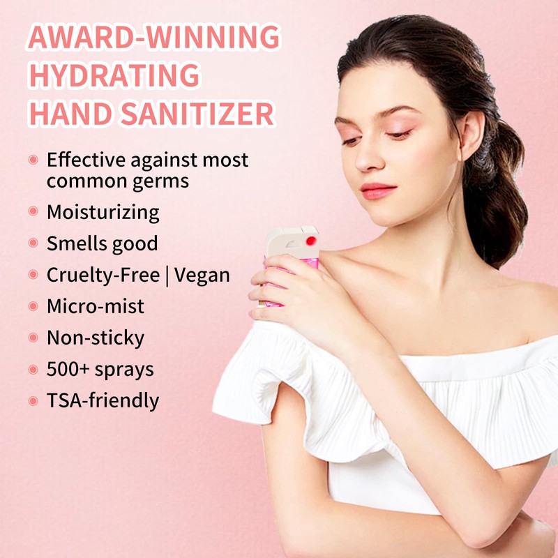 PeppyHands Hand Sanitizer, Hand Sanitizer Spray, Hydrating Spray for Hand,