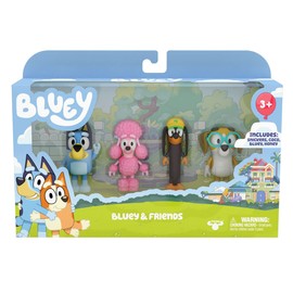 Bluey Figure 4 Pack - Friends Pack, Multicolor (13014)