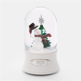 THINGS REMEMBERED Top Hat Snowman Light-Up LED Snow Globe (Free Customization)