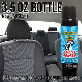 Agent 420-3.5 oz Odor Destroying Spray for Eliminating Unwanted Odors in Your House, Car or Apartment, Freshen Up The Crib (New Car Fresh)