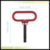 Hihaha 1pcs 5"-3.5" Magnetic Trailer Towing Hitch Clips Pins Red