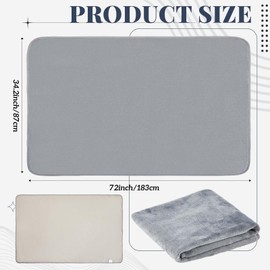 Fanfanwin Couples Waterproof Mat 72 x 34 in Lover Reusable & Stainproof Blanket Quiet & Easy to Use Mattress Protector for Adult Multi Functional Bed Sheet for Couple Messy Play Pleasure Comfort