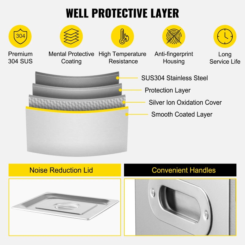 180W Ultrasonic Vinyl Cleaning Machine 6L Household Ultrasonic Cleaner for