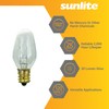 Sunlite 01280 7C7 Incandescent Bulb, 7 Watt, Candelabra E12 Base,