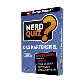 Nerd Quiz - das Kartenspiel: 260 Fragen rund um Games, Filme und Popkultur | Präsentiert von Rocket Beans TV! | Quizspiel für große Runden und Kartenspiel für unterwegs