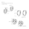 Krstudent Gold Hoop Earrings Pack 18K White Gold Plated Small