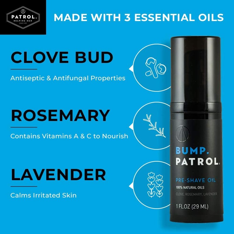 Bump Patrol Pre Shave Oil for Men with Natural Essential