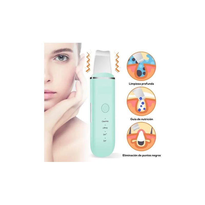 Limpiador Facial Peeling Ultrasónico Portatil Skin Scrubber