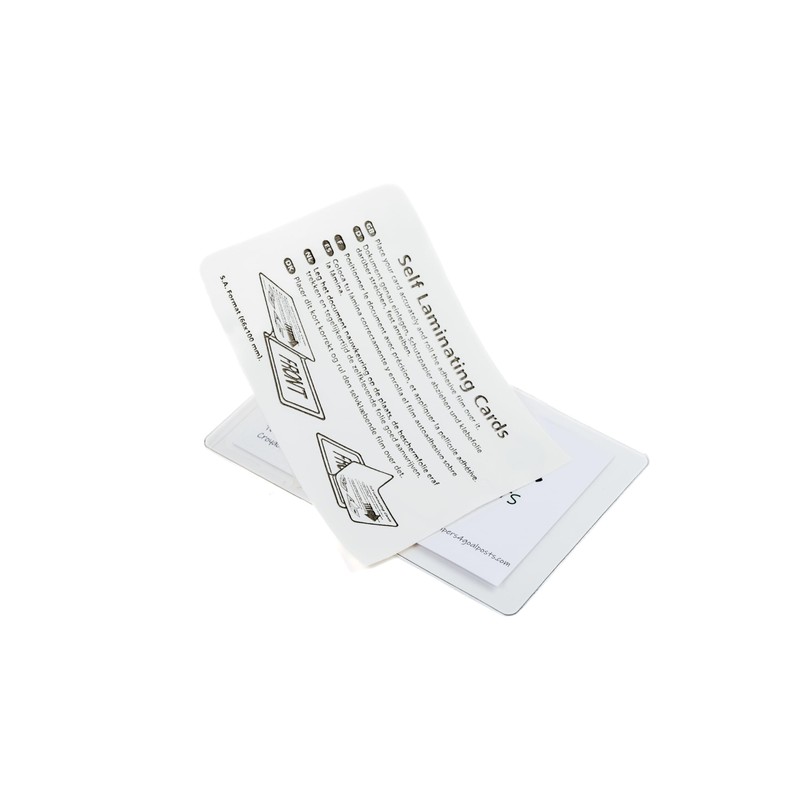 Pelltech Self Laminating Cards 66x100mm Pack of 200,Clear,DUO5250