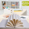 CONDA 8.5"x11" Double-Sided Hardbound Sketchbook, 80 Sheets Hardcover Sketchbook, Spiral