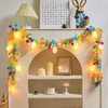 Easter Garland Lighting Decor Glitter Tinsel Spring Garland 6Ft 10