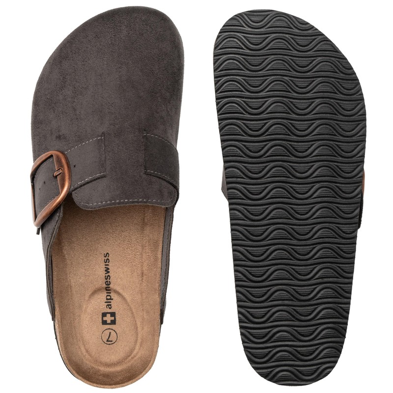 Alpine Swiss Edith - Pantuflas de corcho para mujer, zapatos