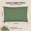 KeaBabies Toddler Pillow with Pillowcase, Jumbo 14X20 - Soft Organic
