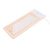 Silicone Keyboard Fully Sealed Design Lightweight Portable Silent Soft Comfortable