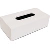 Ikeda 50372 Stylish Wave Tissue Box, White