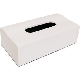 Ikeda 50372 Stylish Wave Tissue Box, White