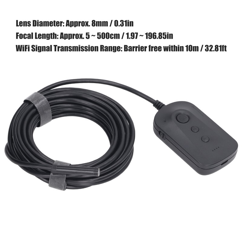 Endoscope WiFi 5MP Auto Focusing Inspection Camera IP67 Waterproof for