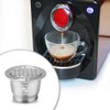 Compatible with Nespresso Stainless Steel Coffee Capsule Reusable Refillable Coffee