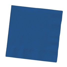 Club Pack of 500 Navy Blue Premium 3-Ply Disposable Beverage Napkins 5"