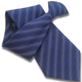 Men's Navy & Purple Gradient Stripe Clip On Neck Tie