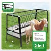 Gelacie 2-in-1 Livestock Feeder – Heavy-Duty Steel Hay & Grain