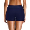 Yonique Pantalones cortos de baño para mujer, Azul marino, S