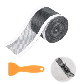 Disposable Drain Strainer, 70 mm x 10 m Drain Hair Catcher, Hair Strainer Shower, with Plastic Spatula, Reusable, Drain Strainer Shower, Shower Drain Mesh Sticker, Sink Strainer for Bathtubs, Kitchen,