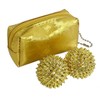 Samwoo Healing 869 Golden Hand Acupressure Double Ball Massager Pouch Included 2ea
