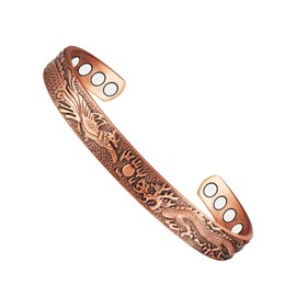 YINOX Pure Copper Magnetic Therapy Arthritis Bracelet for Men, Effectively Relieve Arthritis and Carpal Tunnel Pain, Magnetic Therapy Has A Light Effect On Lymphatic Drainage, Copper