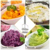 Minnhua Potato Mashers Double Layer Potato Masher Stainless Steel Potato