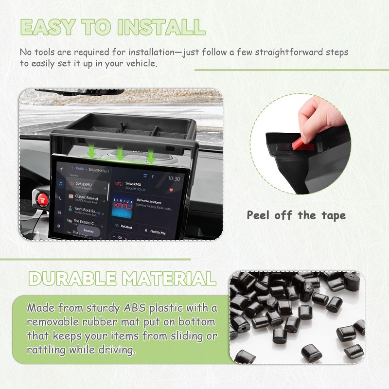 HGWEI Dashboard Storage Box Compatible with 2024-2026 Toyota Tacoma &