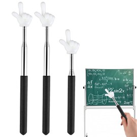 Pack of 3 Pointer Stick Extendable Telescopic Teacher Pointer Telescopic Rod Pointing Stick Retractable Pointer Stick Extendable Stainless Steel Extendable Teaching Pointer Hand Pointer for Classroom