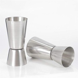 [NOVA] Cocktail Jigger Dual Spirit Measure Cup, Polished Effect, Stainless Steel (Double), 25 ml / 50 ml