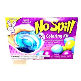 Easter Unlimited No-Spill Egg Dye Coloring Cup Egg Decorating 16pc Paper Egg Decorating Kit, 5"