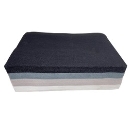 Soft Felt Fabric Sheets, 8"x12" Felt Squares for Crafts, 4 Colors 40 Pieces Assorted Craft Felt for DIY and Handworks Sewing Projects (Black White Grey Series)