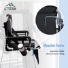 LET'S CAMP Folding Stadium Seats, 2 Pack Bleacher Chairs with