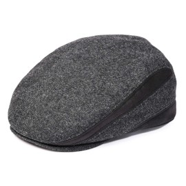 Newsboy Cap for Men, Flat Cap, Ivy Hat, Mens Caps, Gatsby Hat Black