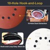 UQIPLB 50 PCS 9 Inch 10 Hole Sanding Discs 240