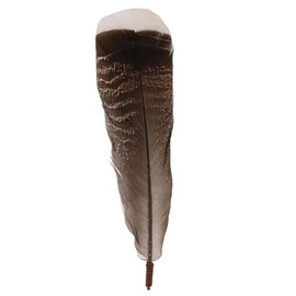 Turkey Feather Hat Accent – Rustic Western Feather Accessory for Cowboy Hats, Fedoras, and Felt Hats – Chaco – Genuine Natural Feathers for Unique Western Style