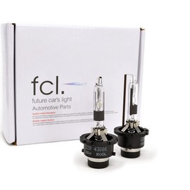 fcl. D2S HID Bulb, Genuine Color, 4300K, Compatible with Vehicle Inspections, 12 V, 24 V, Genuine Replacement, 35 W, Projector, Left and Right 2 Pieces