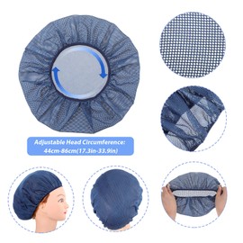 Abeillo 6Pcs Mesh Hair Nets for Sleeping, Reusable Hair Net for Sleep Hair Net for Curly Hair Sleep Caps for Women