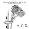 Vinabo Shower Head Holder No Drilling 18-25mm Diameter Adjustable Shower