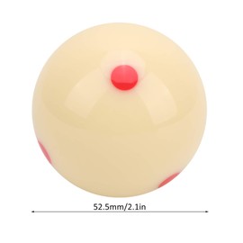 Cue Ball Snooker Pool,Durable Wear 52.5mm Billiard Snooker Redpoint Practice Training Cue Ball