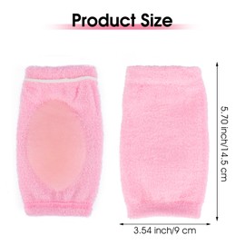 Wanmu 4Pcs Elbow Moisturizing Sleeves 4Pcs Elbow Pads with Gel for Women Soft Heel Socks Elbow Sleeves for SPA Moisturizing Dry Cracked Skin Care