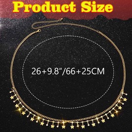 REETAN Gold Belly Wasit Chain Butterfly Bikini Body Jewelry for Women