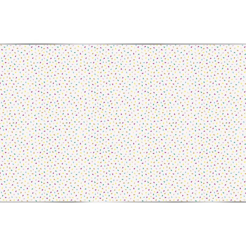 Unique 26193 Plastic Foil Tablecloth-2.13 m x 1.37 m-Bright Triangle