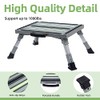 GarfatolRv Iron RV Steps, 4-Level Adjustable Folding Step Stool with
