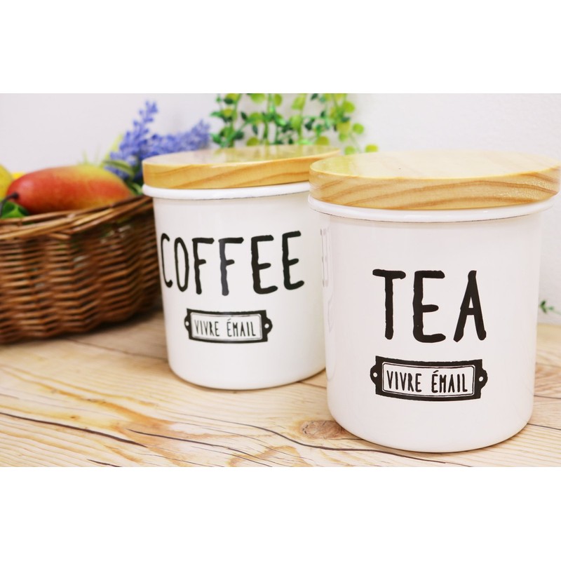 ha-sudezainzu Enamelware Vivre Canister Coffee (VI – 07) AM –