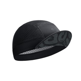 Cycling Cap Cooling Cycling Hat with Sun Visor Sun Protection Skull Cap for Men Women Under Helmet Black
